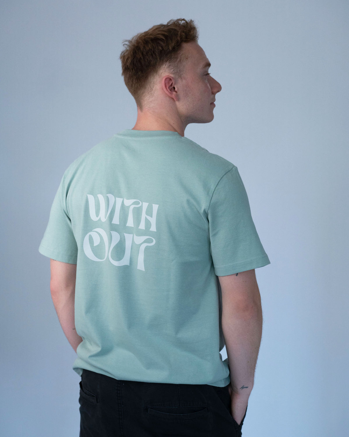 WITHOUT Matcha Shirt men back