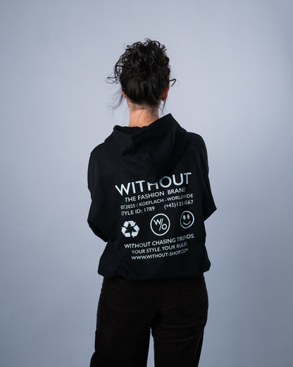Contrast Hoodie - Midnight
