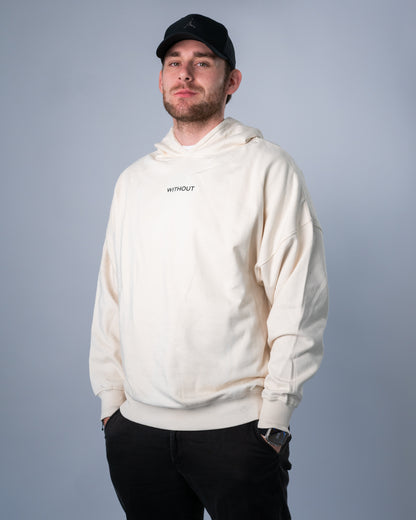 Contrast Hoodie - Sand