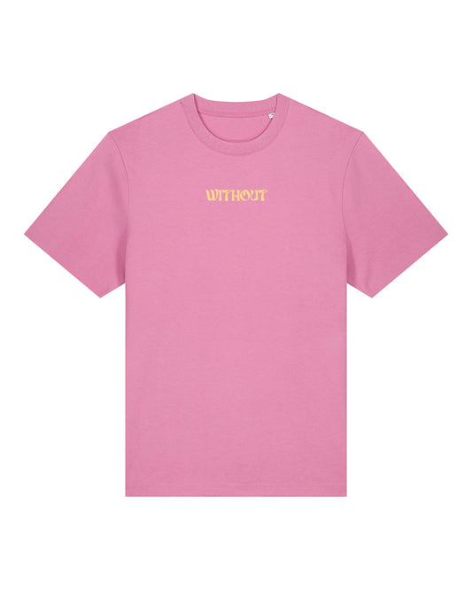 WITHOUT T-Shirt Bubblegum Front