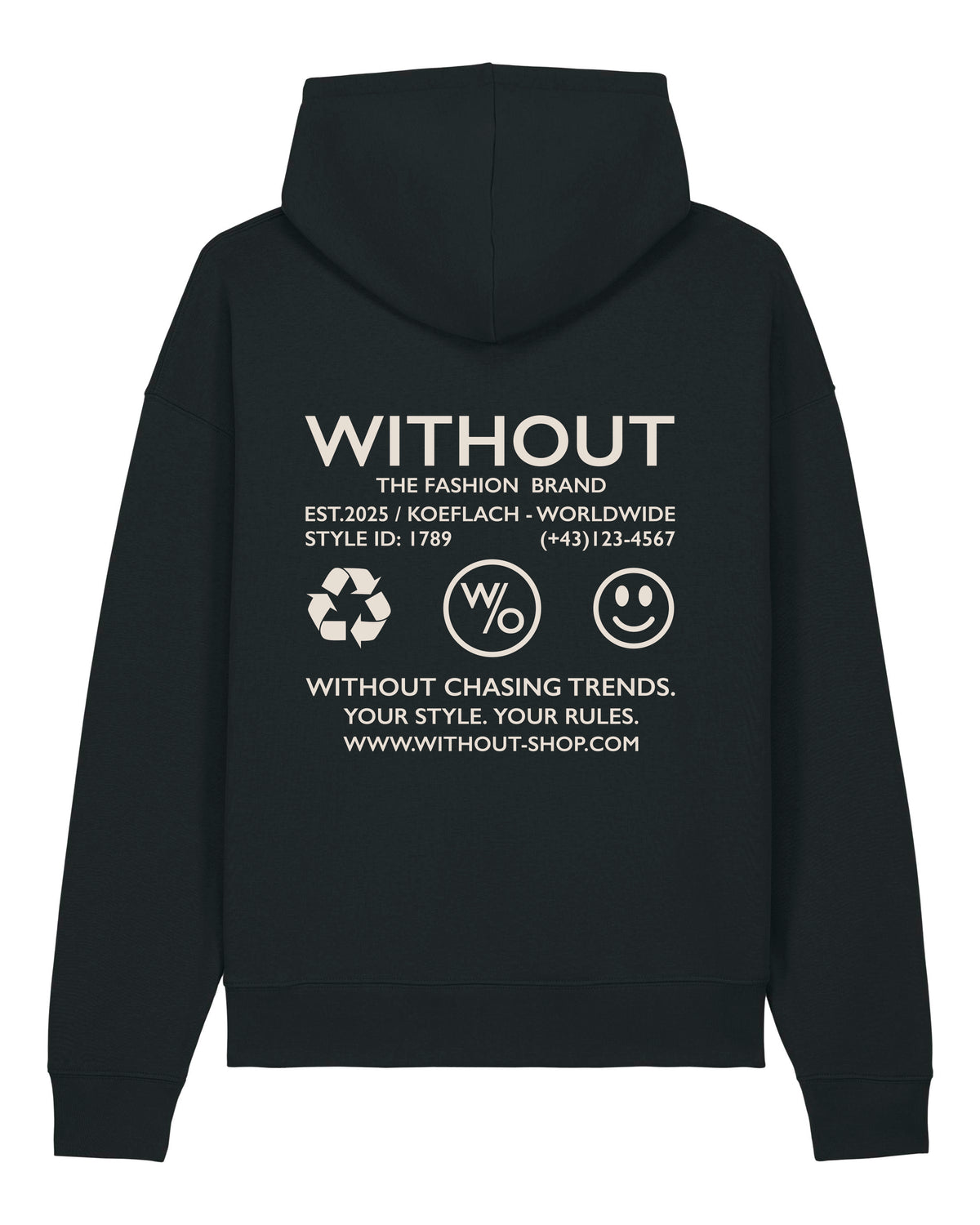 Contrast Hoodie - Midnight