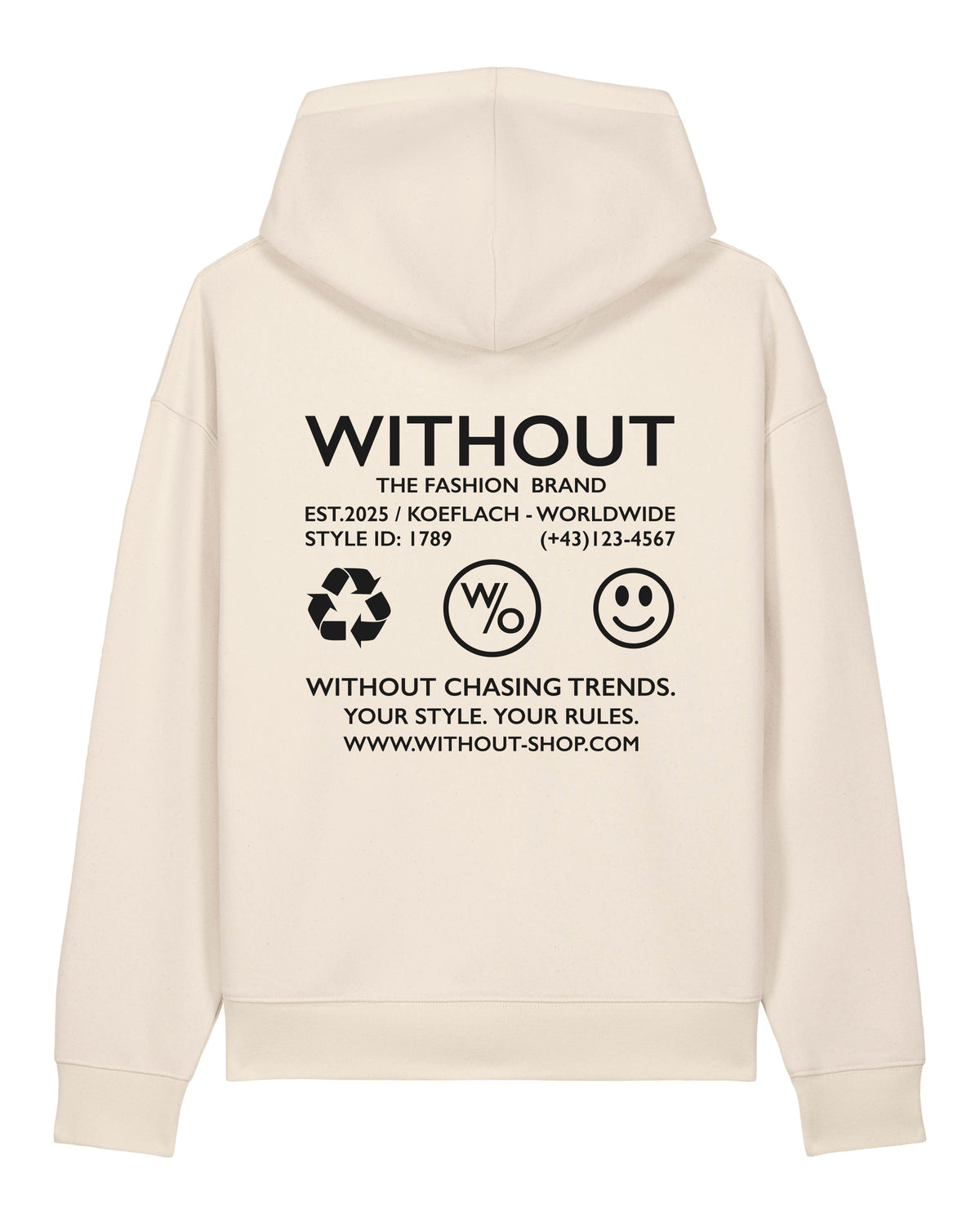 Contrast Hoodie - Sand