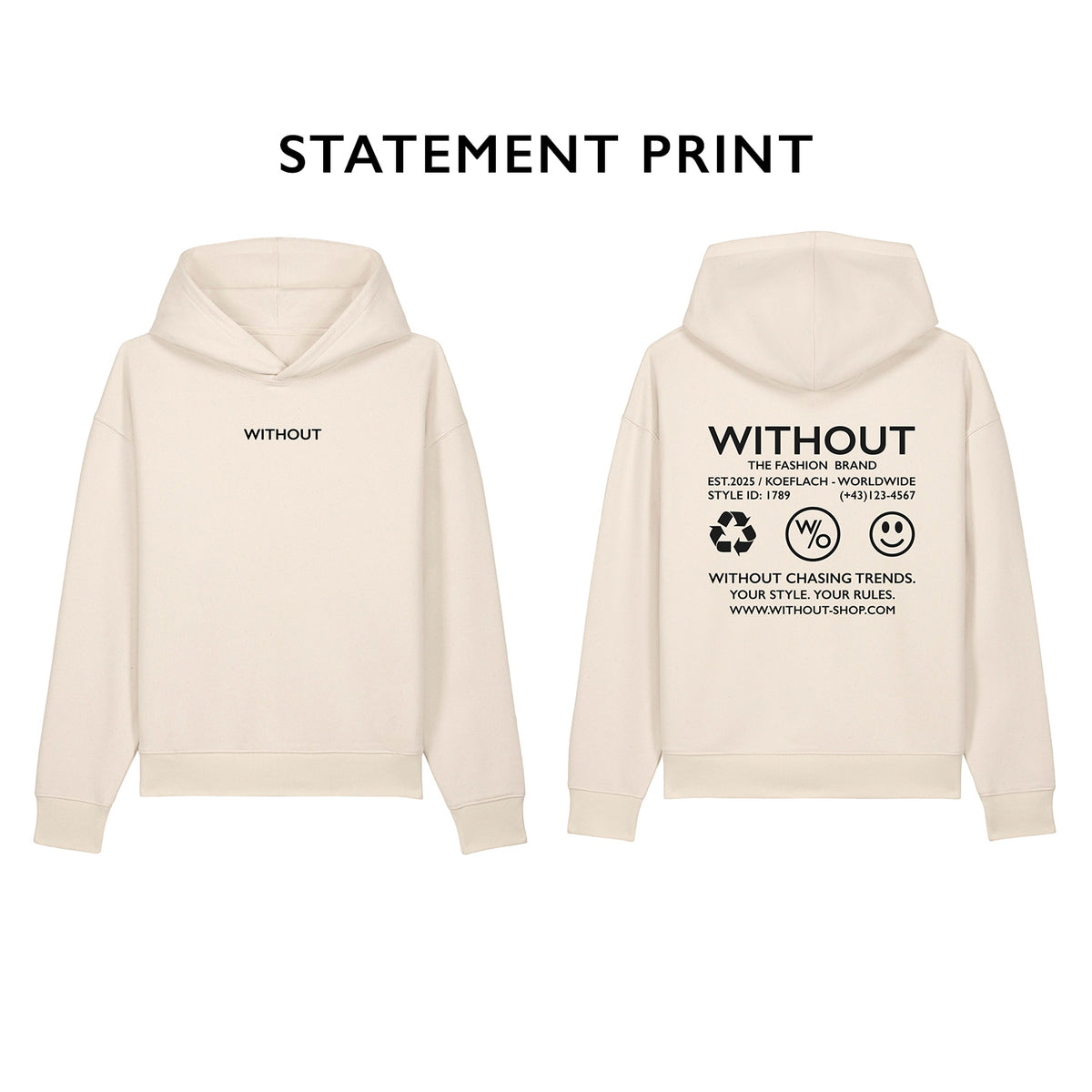 Contrast Hoodie - Sand