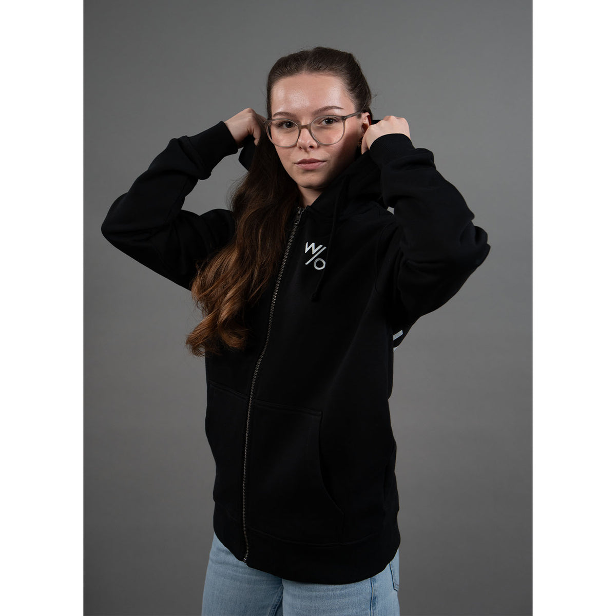 Contrast Zipper - Midnight